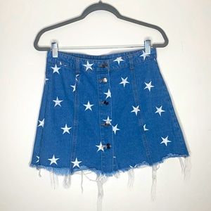 SANS SOUCI: Jean Mini Skirt